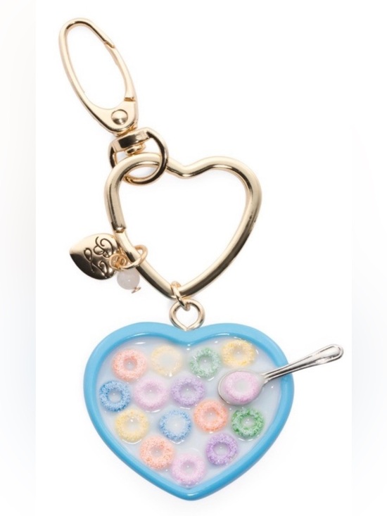 Betsey Johnson Accessories - Betsey Johnson Cereal Bowl Heart Keychain and Bag Charm